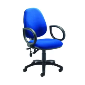 Image of Intro High Back Posture Chair Fixed Arms Royal Blue KF822813