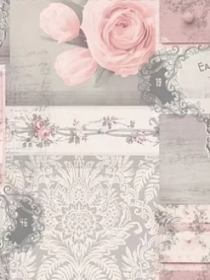Image of Fine Decor Ophelia Decoupage Blush