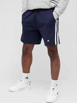 Image of adidas Future Icons 3 Bar Shorts - Navy Size M Men