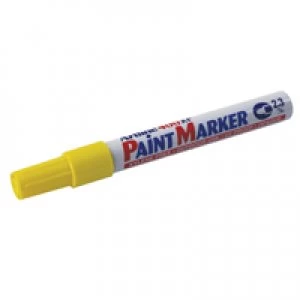 Image of Artline 400 Medium Yellow Bullet Tip Paint Marker Pack of 12 A4006