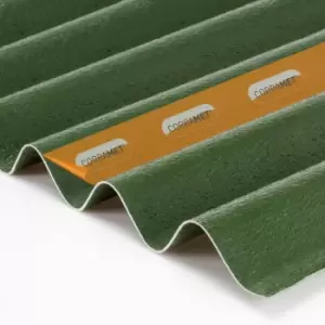 Image of Corramet Corrugated Roof Sheet Kit Green 950 X 2000mm