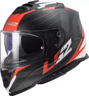 Image of LS2 FF800 Storm Nerve Helmet, black-red, Size S, black-red, Size S