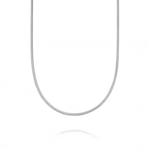 Image of Round Snake Chain 18ct Gold Plated Necklace RN06_SLV