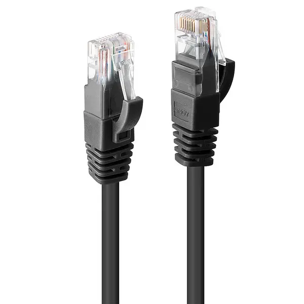 Image of Lindy 20m Cat.6 U/UTP Network Cable, Black