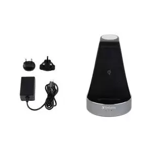 Image of Verbatim WCS-01 Aluminium 2-in-1 Qi MFi Wireless Apple Watch Charging