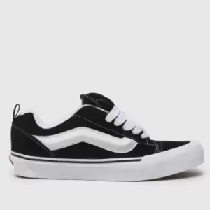 Image of Vans Knu Skool Trainers In Black & White
