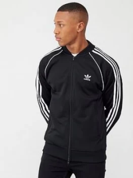 Image of adidas Originals Superstar Track Top - Black, Size S, Men