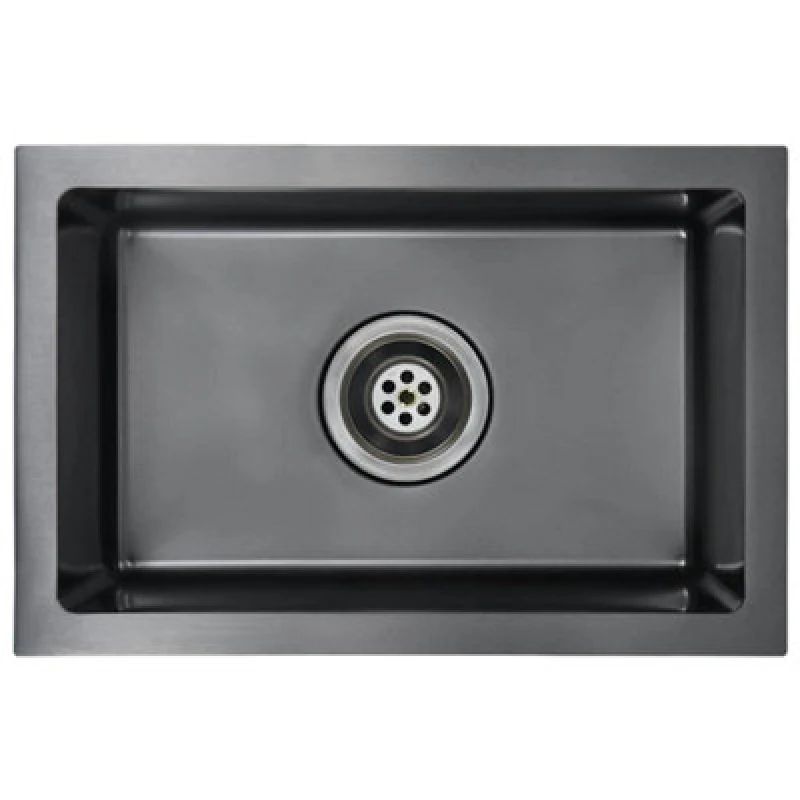 Image of Vidaxl Handmade Kitchen Sink Black Stainless Steel