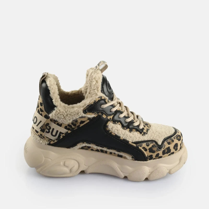 Image of Buffalo Womens Trainers Buffalo CLD Chai Warm - Vegan Nappa/Fur Beige Female 37