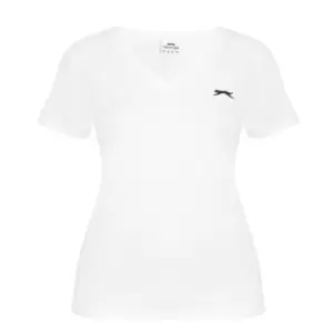 Image of Slazenger V Neck Tee - White