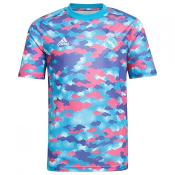 Image of adidas Real Madrid Pre Match Shirt 2021 2022 Junior - Pink