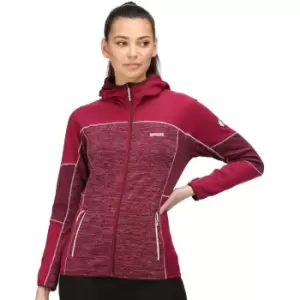 Image of Regatta Womens Walbury Ii Hooded Full Zip Marl Fleece Jacket 16 - Bust 40' (102cm)