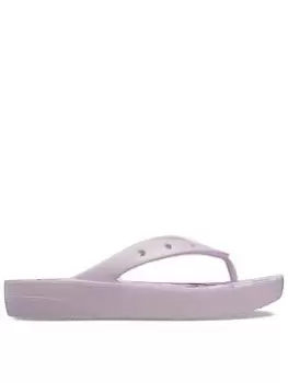 Image of Crocs Crocs Classic Platform Cherry Blossom Flip - Floral, Multi, Size 5, Women