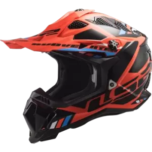 Image of LS2 MX700 Subverter Stomp Fluo Orange Black XL