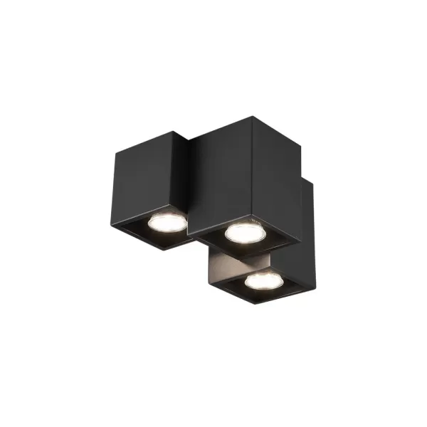 Image of Fernando Modern 3 Light Surface Mounted Downlight Black Matt