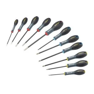 Image of Stanley Tools 062064 Diamond Tip Screwdriver Set, 10 Piece SL/PH/PZ