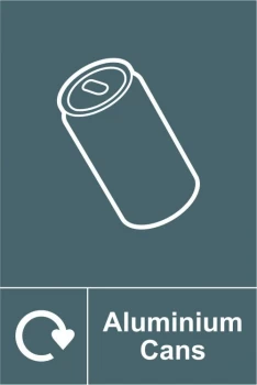 Image of Spectrum Industrial Recycle Sign Aluminium Cans 150x200mm SAV 18112