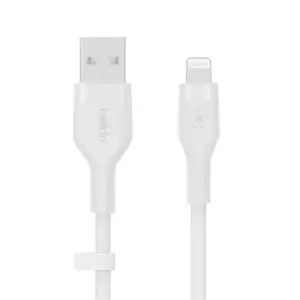 Image of Belkin CAA008BT3MWH USB cable 3m USB A USB C/Lightning White