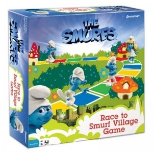 Image of Pressman Smurfs Race to Smurf Village Game