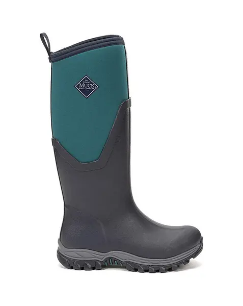 Image of Muck Boots Arctic Sport II Tall Navy/Teal Female 4 SK38723