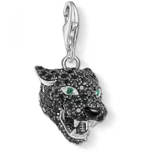 Image of Ladies Thomas Sabo Sterling Silver Charm Club Panther Charm