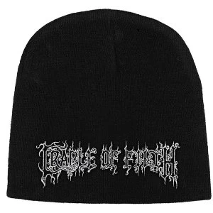 Image of Cradle Of Filth - Logo Unisex Beanie Hat - Black