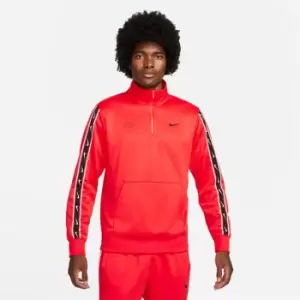 Image of Nike Sportswear Repeat Mens Half Zip Top - Red