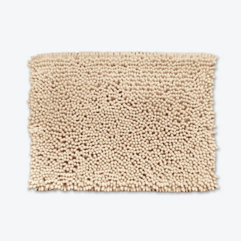Image of Allure Bath Fashions Jumbo Bobble Bath Mat - Non Slip, Luxury Deep Pile Bath Rug - Stone