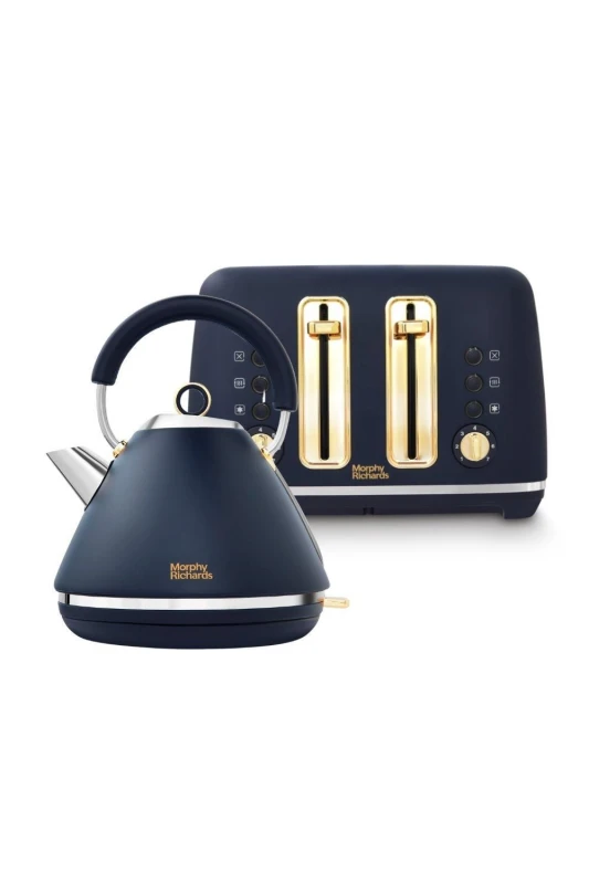Image of Morphy Richards Accents Kettle And Toaster Set in Blue Blue One Size Unisex 5056765430274