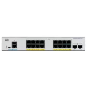 Image of Cisco Catalyst C1000-16T-E-2G-L network switch Managed L2 Gigabit Ethernet (10/100/1000) Grey