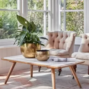 Image of Ivyline Hammered Bowl Gold/Black - 30Cm