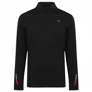 Image of Calvin Klein Performance Long Sleeve Zip Top - CK Black 007