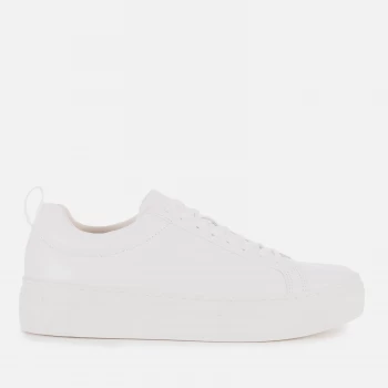 Image of Vagabond Womens Zoe Leather Platform Trainers - White - UK 7 - White