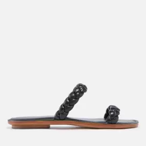 Image of Kate Spade New York Womens Miami Leather Double Strap Sandals - Warm Stone - UK 7
