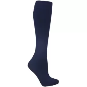 Image of Trespass Adults Unisex Tubular Luxury Wool Blend Ski Tube Socks (4/11 UK) (Navy Blue)