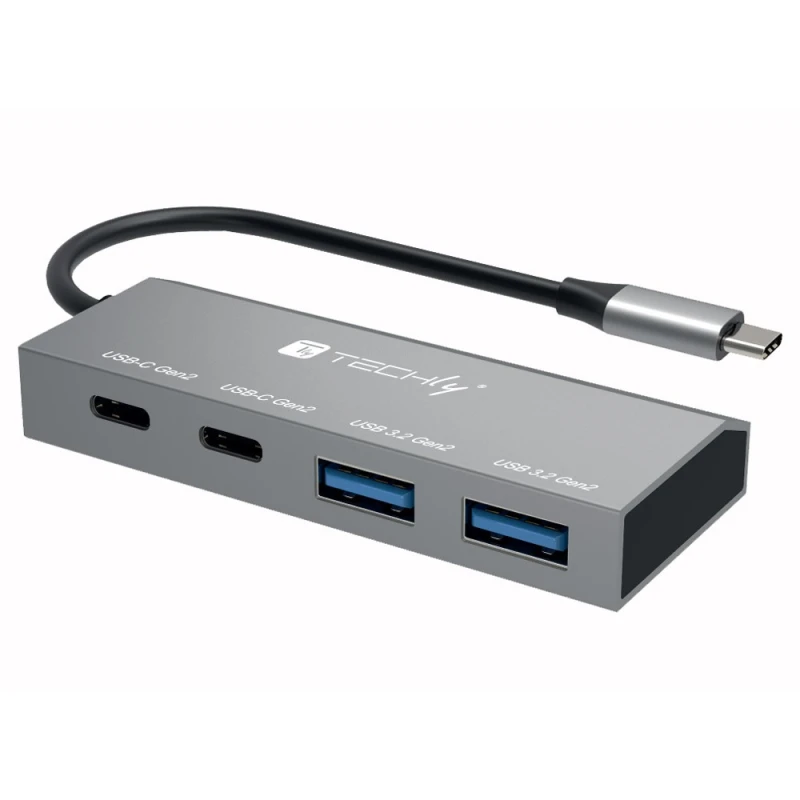 Image of Techly IUSB32C-HUB4AC2 laptop dock/port replicator Wired USB 3.2 Gen 1