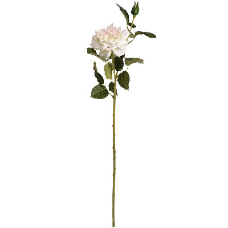 Image of Hill Interiors Artificial Garden Rose Spray White/blush Pink (One Size)
