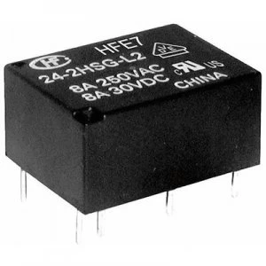 Image of PCB relays 24 Vdc 8 A 1 maker 1 breaker Hongfa HF