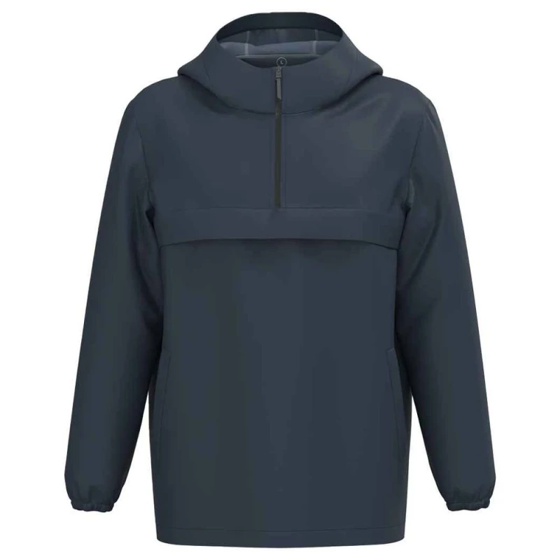 Image of Native Spirit Mens Waterproof Quarter Zip Windbreaker in Navy Size: XS Navy Male XS