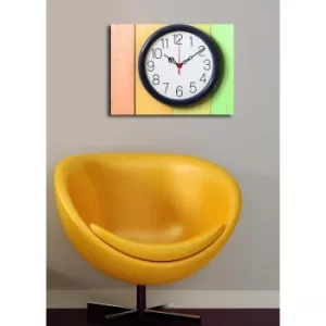 Image of 3040CS-83 Multicolor Decorative Canvas Wall Clock