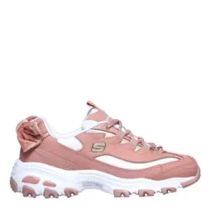 Image of Skechers D Lite Womens Trainers - Pink