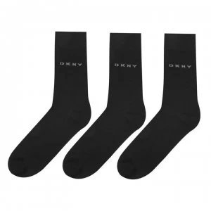 Image of DKNY Logo Crew Socks - Black