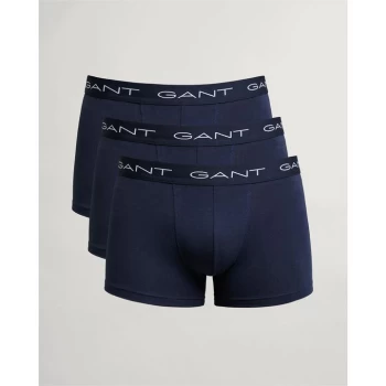 Image of Gant 3 Pack Trunks - Navy 405