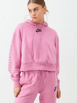 Image of Nike NSW Air OTH Hoodie - Pink, Flamingo, Size XS, Women