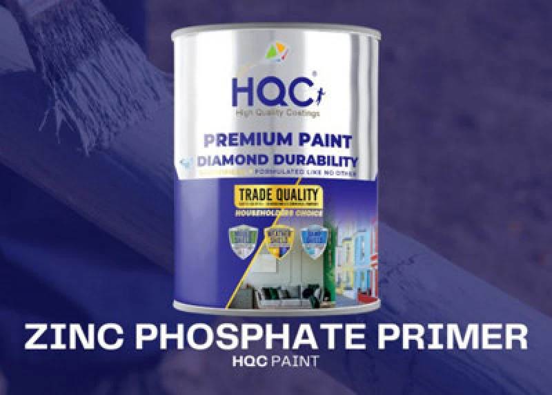 Image of Hqc Zinc Phosphate Primer - Fast-Drying Anti-Corrosive Metal Primer With Excellent Adhesion - 5L