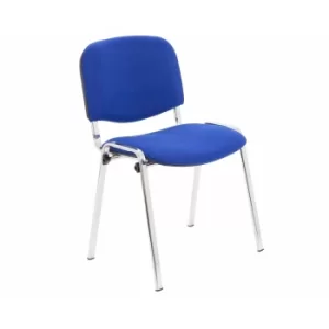 Image of TC Office Club Stacking Meeting Chair with Chrome Frame, Royal Blue