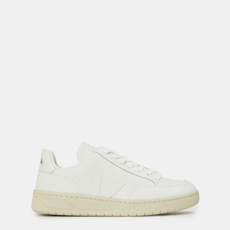 Image of Veja Womens V Leather Court Trainers White female 3 (36)