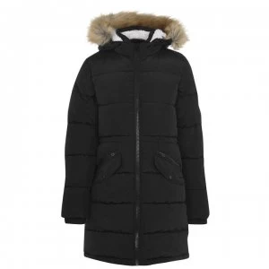 Image of SoulCal 2 Zip Bubble Jacket Ladies - Black