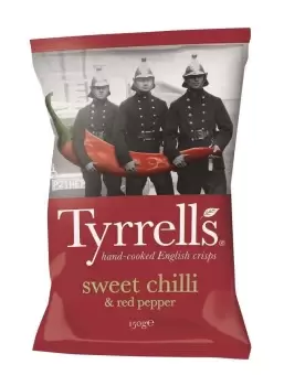 Image of Tyrrell's Sweet Chilli & Red Pepper Crisps 150g - Pack of 6