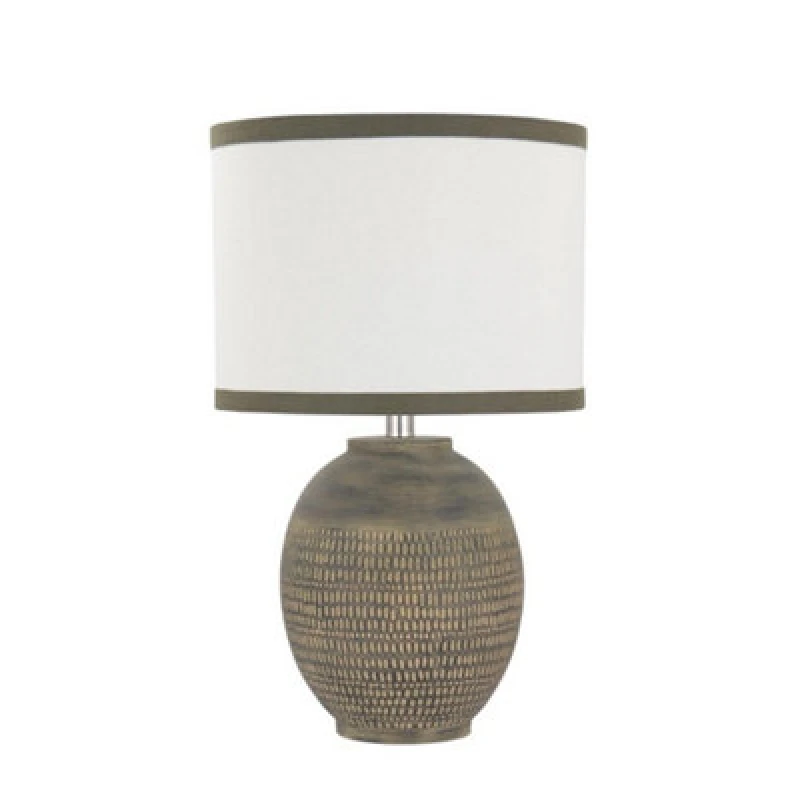 Image of Table Lamp - Ceramic - L28 x W28 x H24cm - Brown MinsterStylishLivingLtd7440